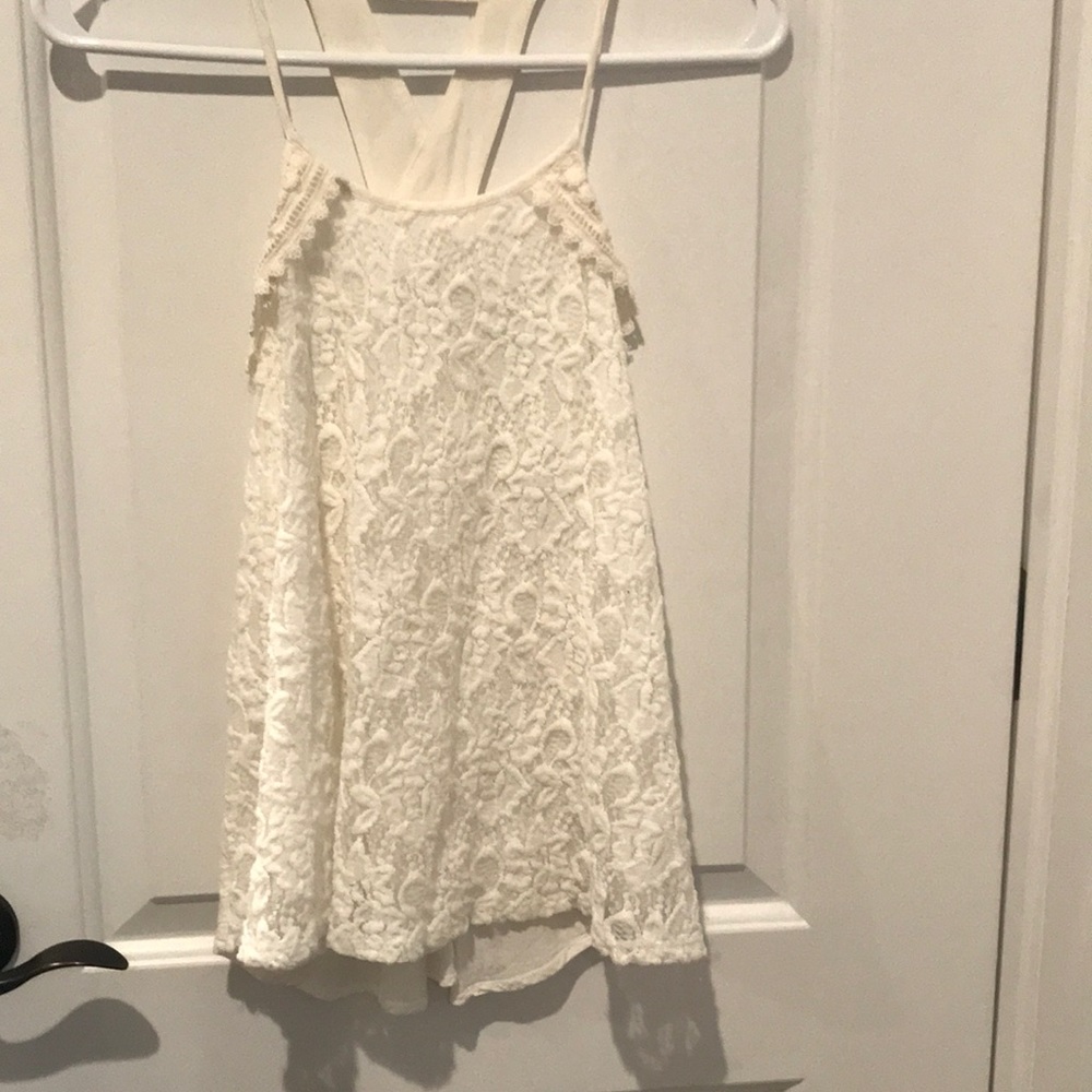 White lace top